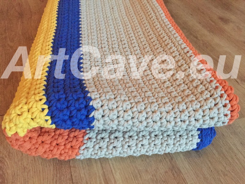 crochet cotton rope rug